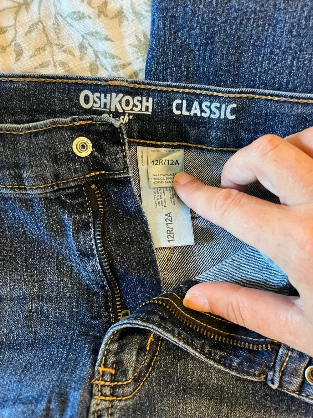 Bundle of 2 Boys 12/12A Adjustable waist Classic Dark Wash Denim Jeans